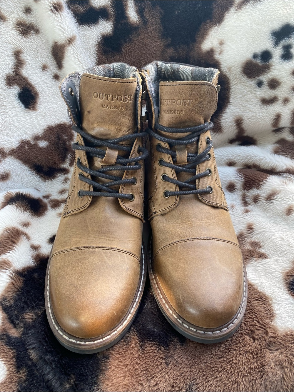 Outpost Makers Men's Brown Leather Lace-Up Boots